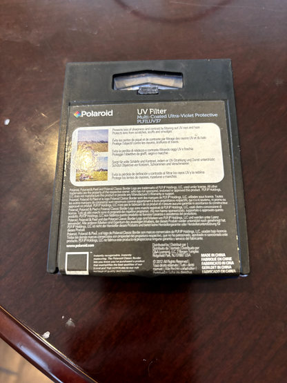 Polaroid 37mm UV Filter PLFILUV37 Ultra Violet Protection Lens Glass