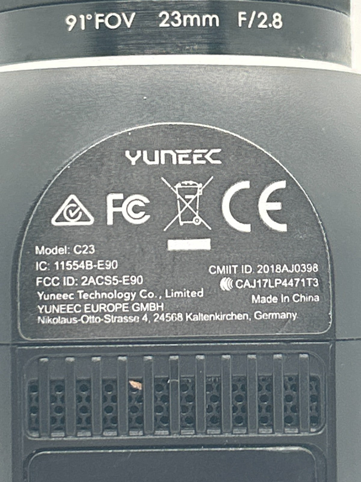 Yuneec C23 - 20MP - 4K 3-Axis Gimbal Camera For Typhoon H Plus - Used