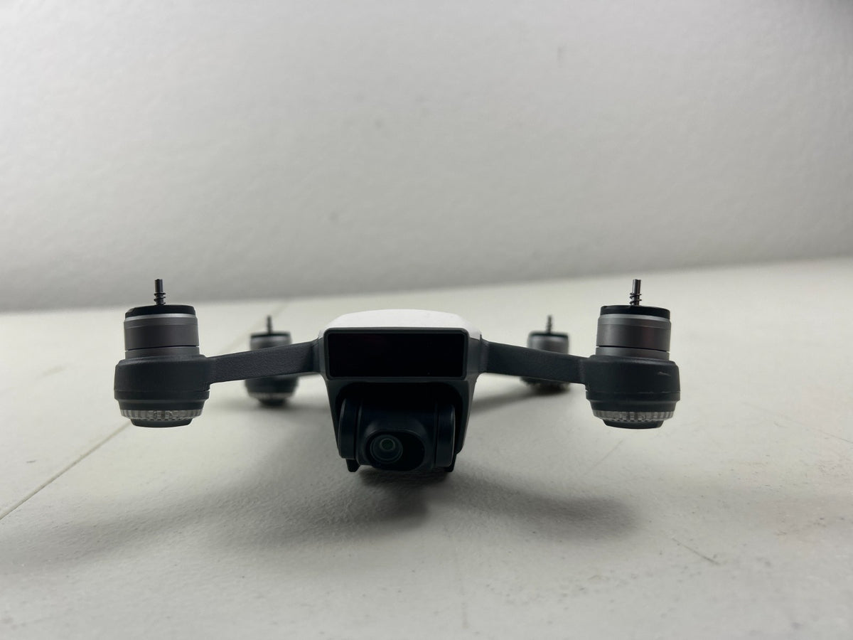 DJI Spark Drone White – Tested & Working – Missing LED Ring & Cap