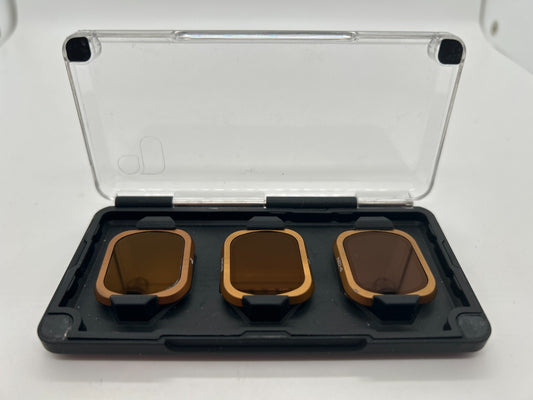 PolarPro - 3 Filter Set - ND4 ND8 ND16 - for DJI Mavic 2 Pro w/ Case - Used