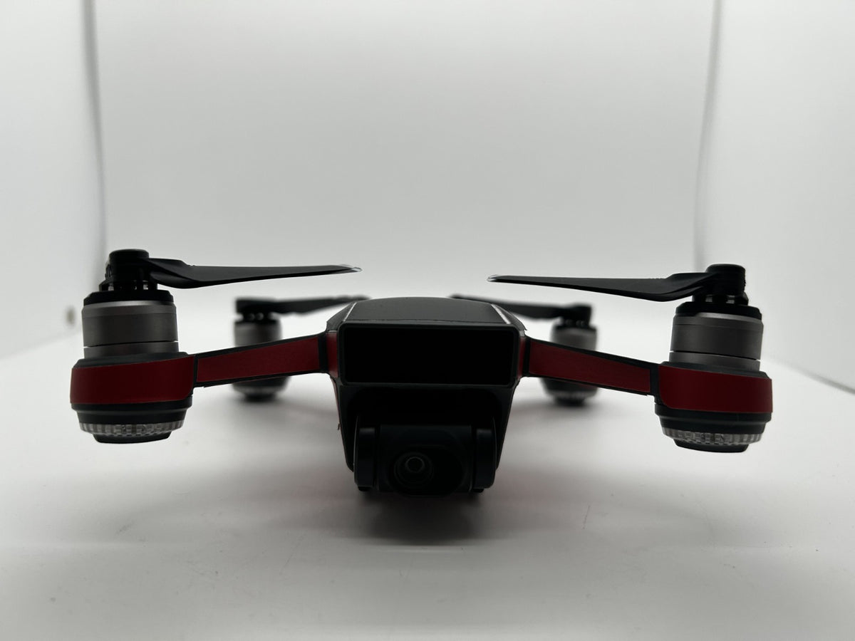 DJI Spark Replacement Drone Custom Red Wrapped – Gimbal Camera Tested