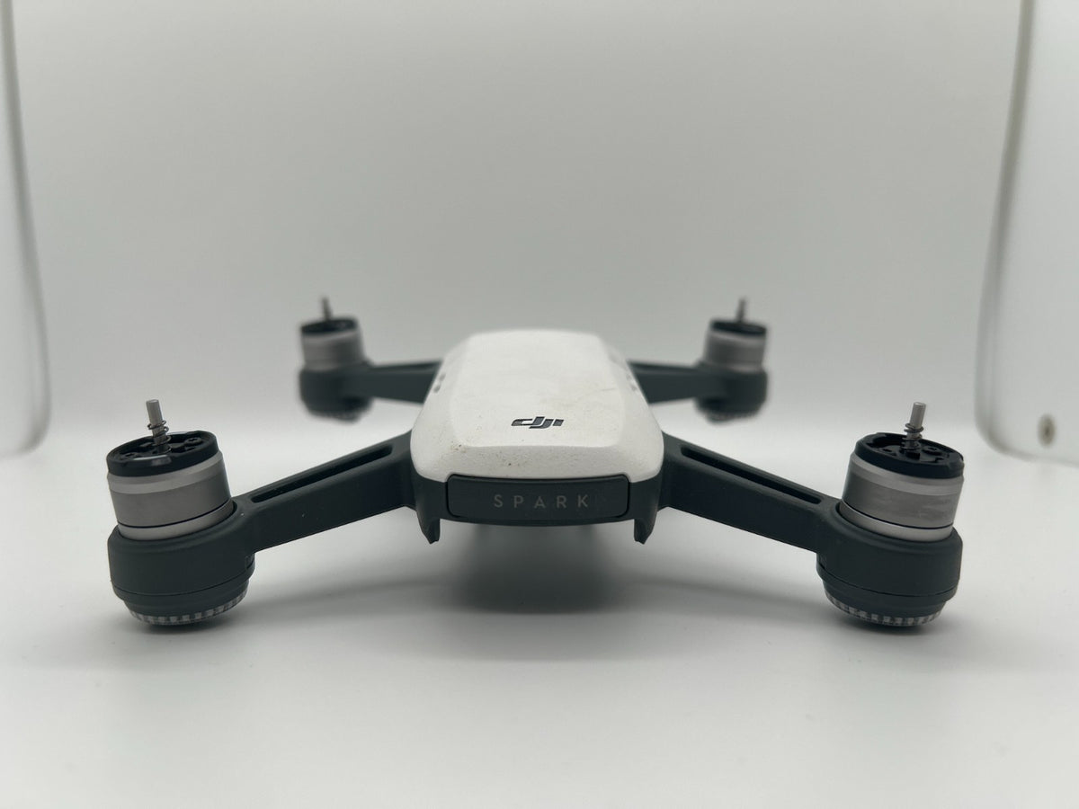 DJI Spark Replacement Drone White– Gimbal Camera Working -Marker Stains – Used