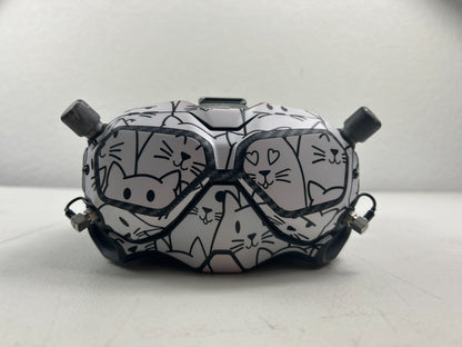 DJI FPV Goggles V2 FGDB28 - Custom Skin & Headstrap - Used