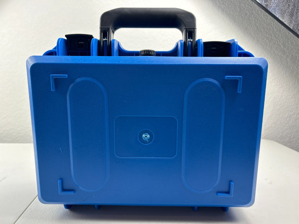 Blue Heavy Duty Waterproof Travel Carry Case for DJI Spark Drone & Accessories