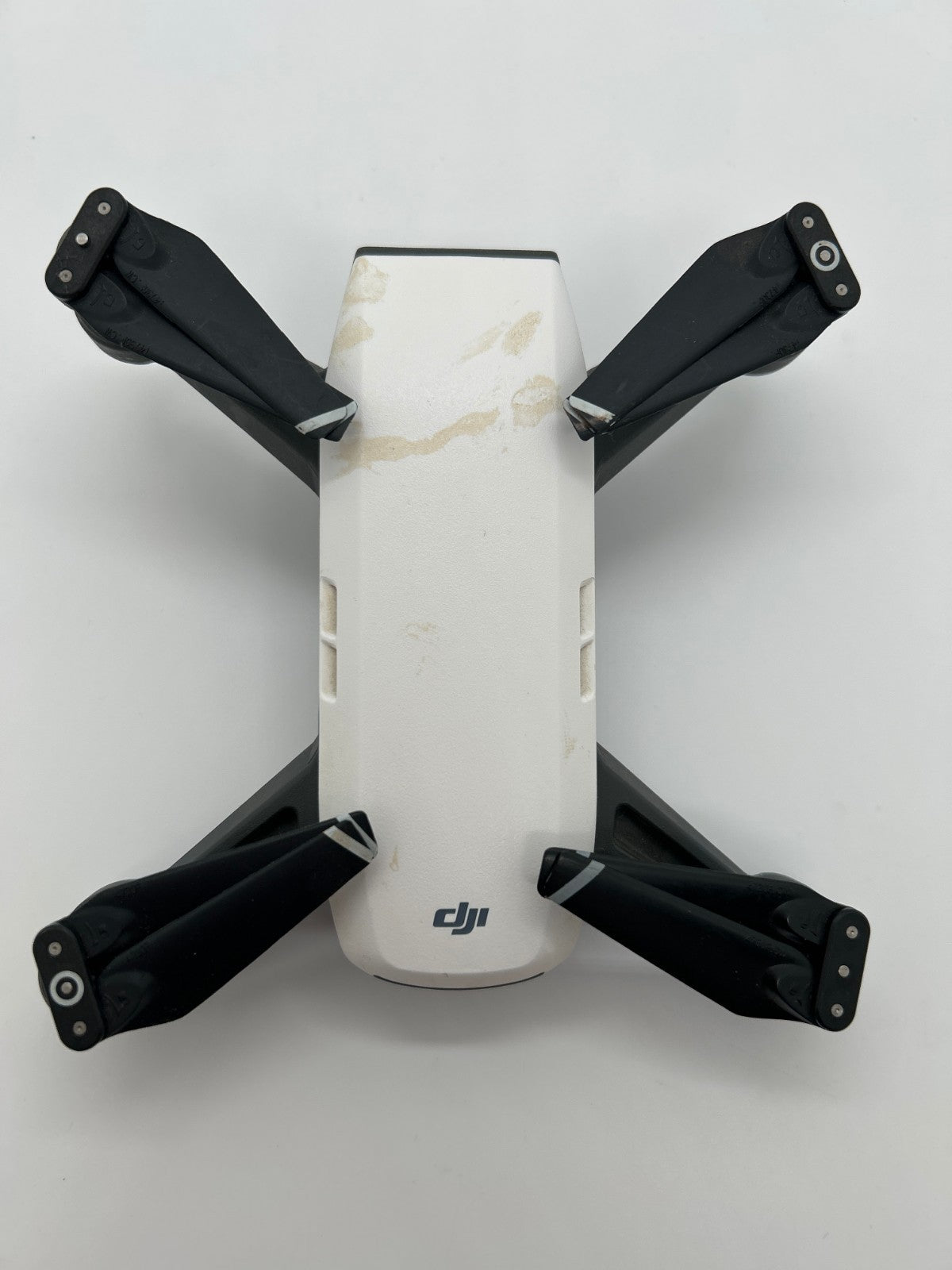 DJI Spark Drone White – Tested Working – Missing LEDS Caps - Used
