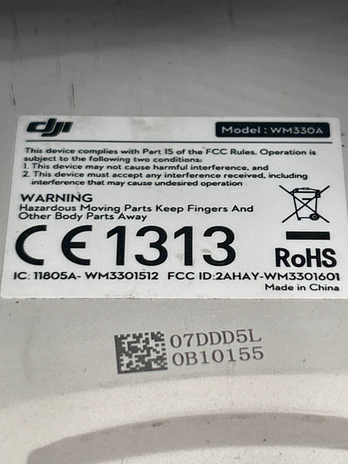 DJI Phantom 4 Drone & Camera Only WM330A – Flies Great – Markings on Body