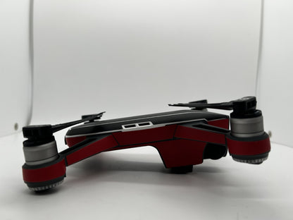 DJI Spark Replacement Drone Custom Red Wrapped – Gimbal Camera Tested