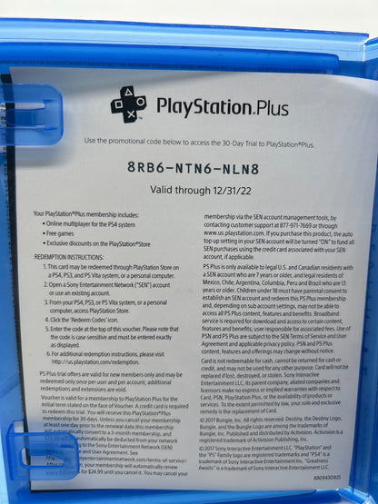 Destiny 2 PS4 Game Disc with Case Bungie Activision PlayStation 4 Shooter