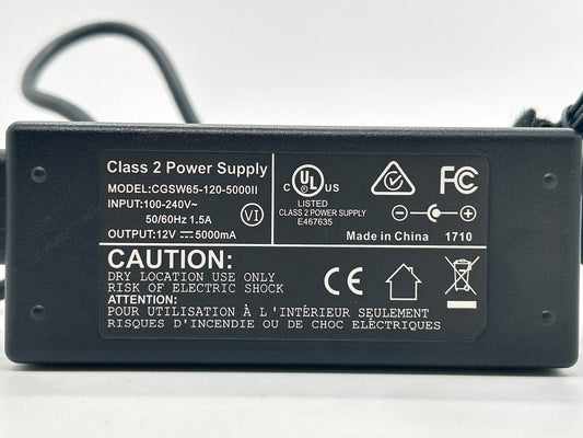 Class 2 Power Supply CGSW65-120-5000 12V 5A 60W Adapter Charger for Yuneec Q500