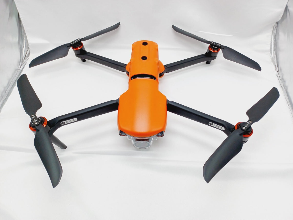 Lot of 2 Autel EVO II V1 6K Drones MDCP Black Orange + V1 Controller + Props