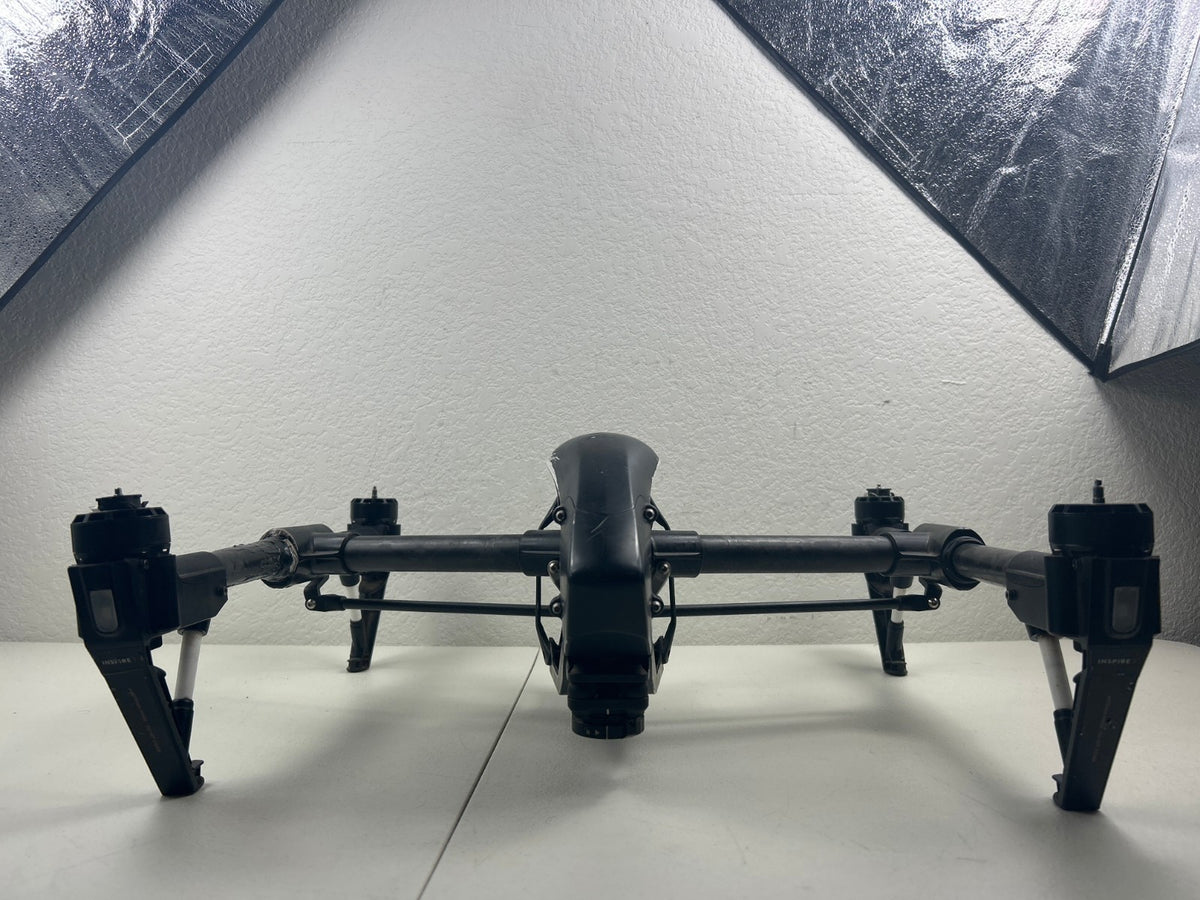 DJI Inspire 1 T600 Drone Only – Tested Working – Spray Painted Black – Damaged