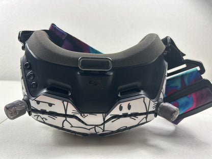 DJI FPV Goggles V2 FGDB28 - Custom Skin & Headstrap - Used