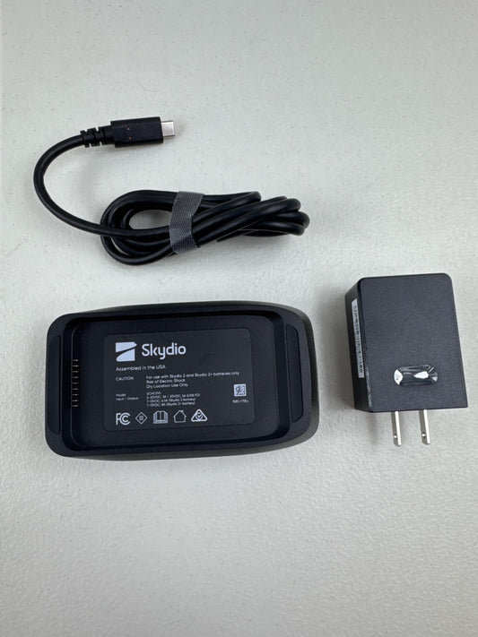 Skydio 2 Dual Battery Charger SCHC2V1 with Power Cord & Wall Adapter