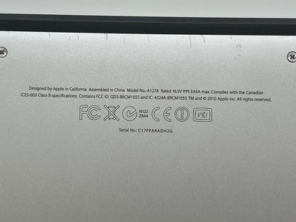Apple MacBook Pro 13" A1278 Laptop - Won't Turn On - Untested For Parts Repair
