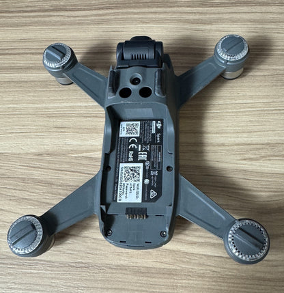 DJI Spark Drone White –Tested & Working Gimbal Camera – Cosmetic Stains – Used