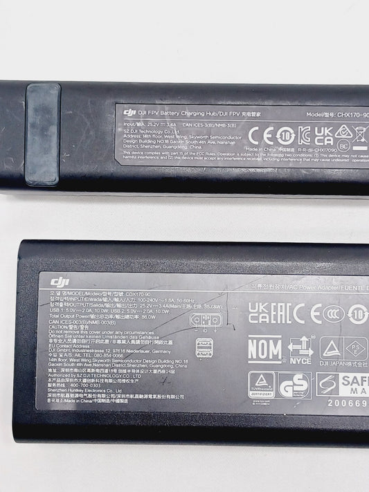Genuine DJI FPV Drone AC Power Battery Charger With Battery Hub - Tested Working