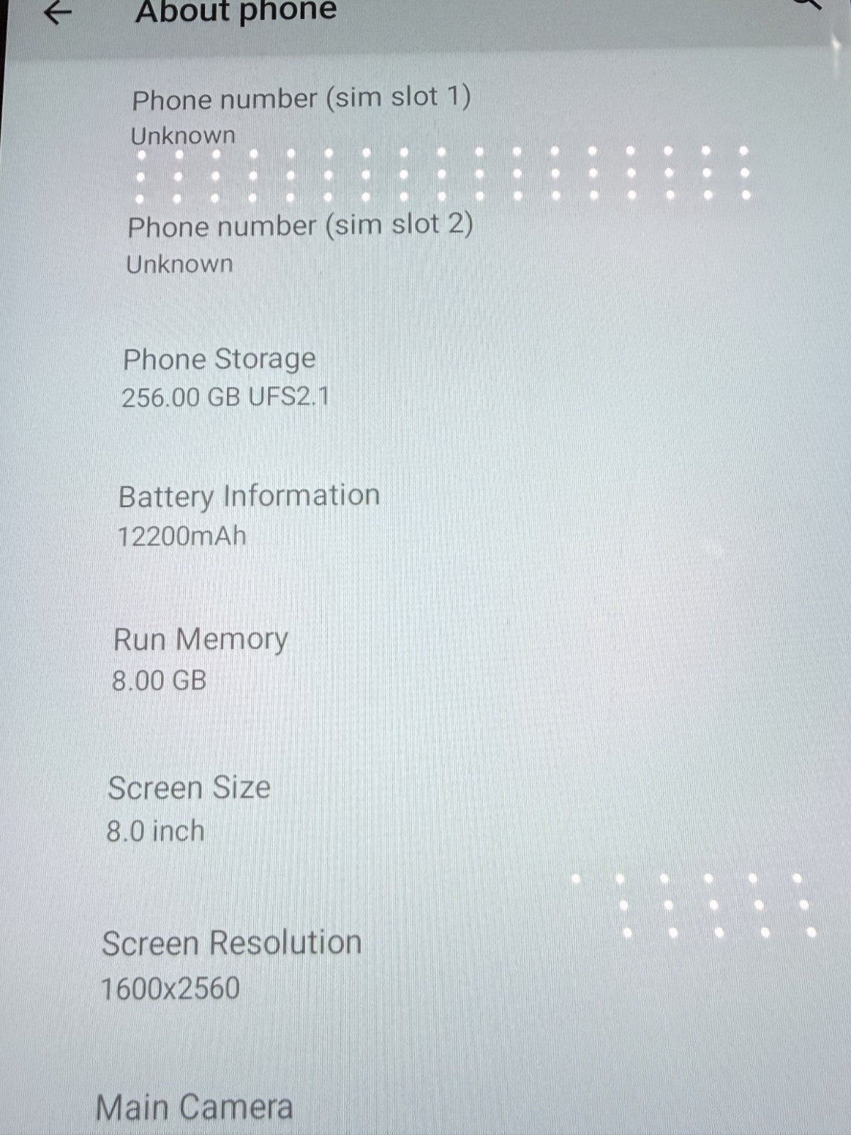 TRIPLTEK 8 Inch Pro Tablet 256GB 8GB RAM 12200mAh Tested Working