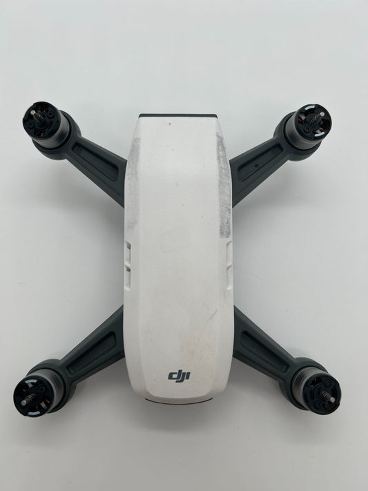 DJI Spark Replacement Drone White– Gimbal Camera Working -Marker Stains – Used