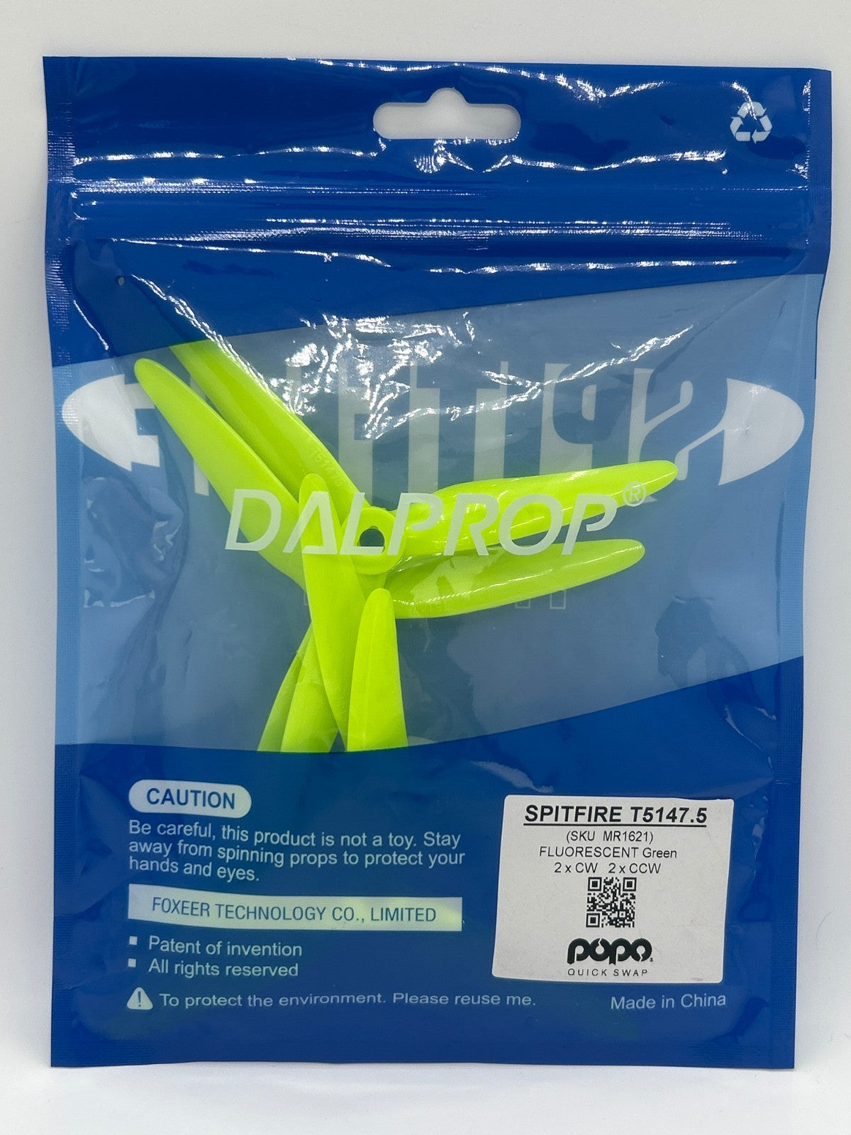 Dalprop Spitfire T5147.5 – DJI FPV Propellers 4-Pack – 2CW + 2CCW – New Sealed