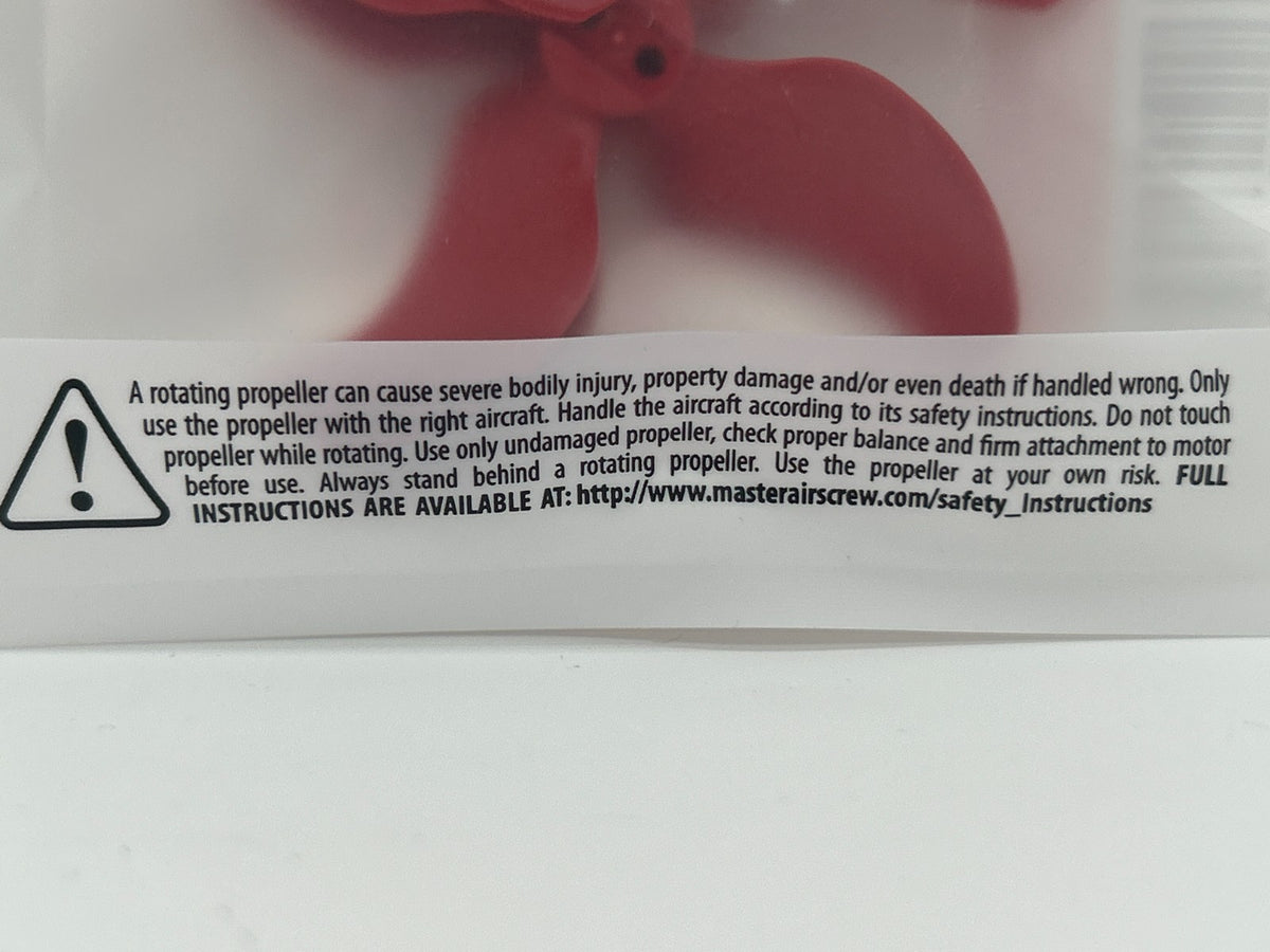 Master Airscrew Stealth Propellers For DJI Avata 2 - Red, Pack Of 4
