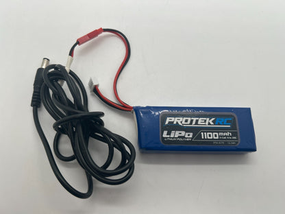 ProTek RC - 3S 1100mAh - 11.1V - 20C LiPo Battery - PTK-5179 - Used