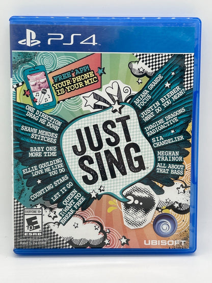 Just Sing - Standard Edition for PlayStation 4 PS4 – Music Game – Used