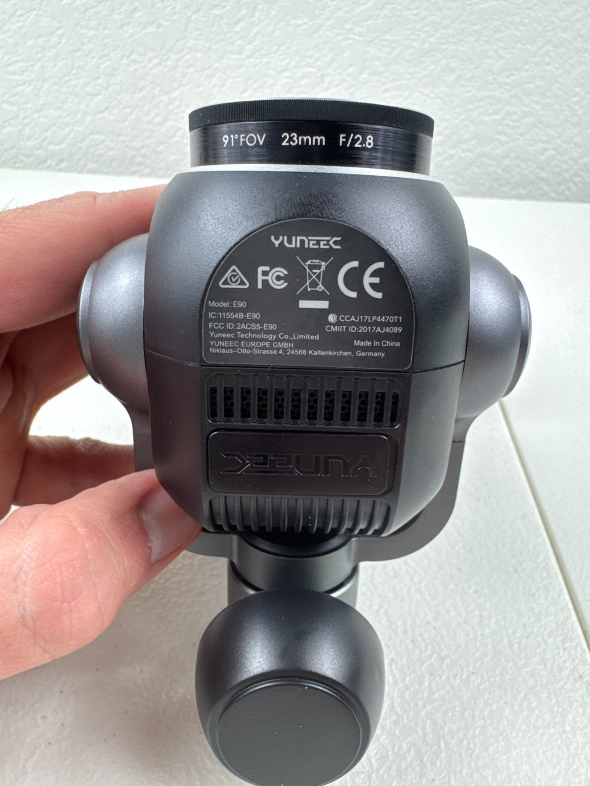 Yuneec E90 4K Camera 3-Axis Gimbal 91° FOV 23mm f/2.8 for H520 & H520-G