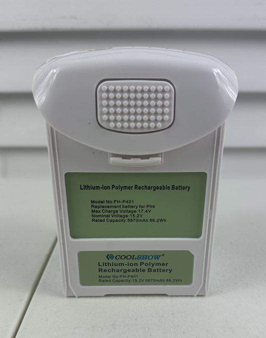 High Capacity Flight Battery for DJI Phantom 4 PH4-5870mAh 15.2V LiPo - 0 Cycles