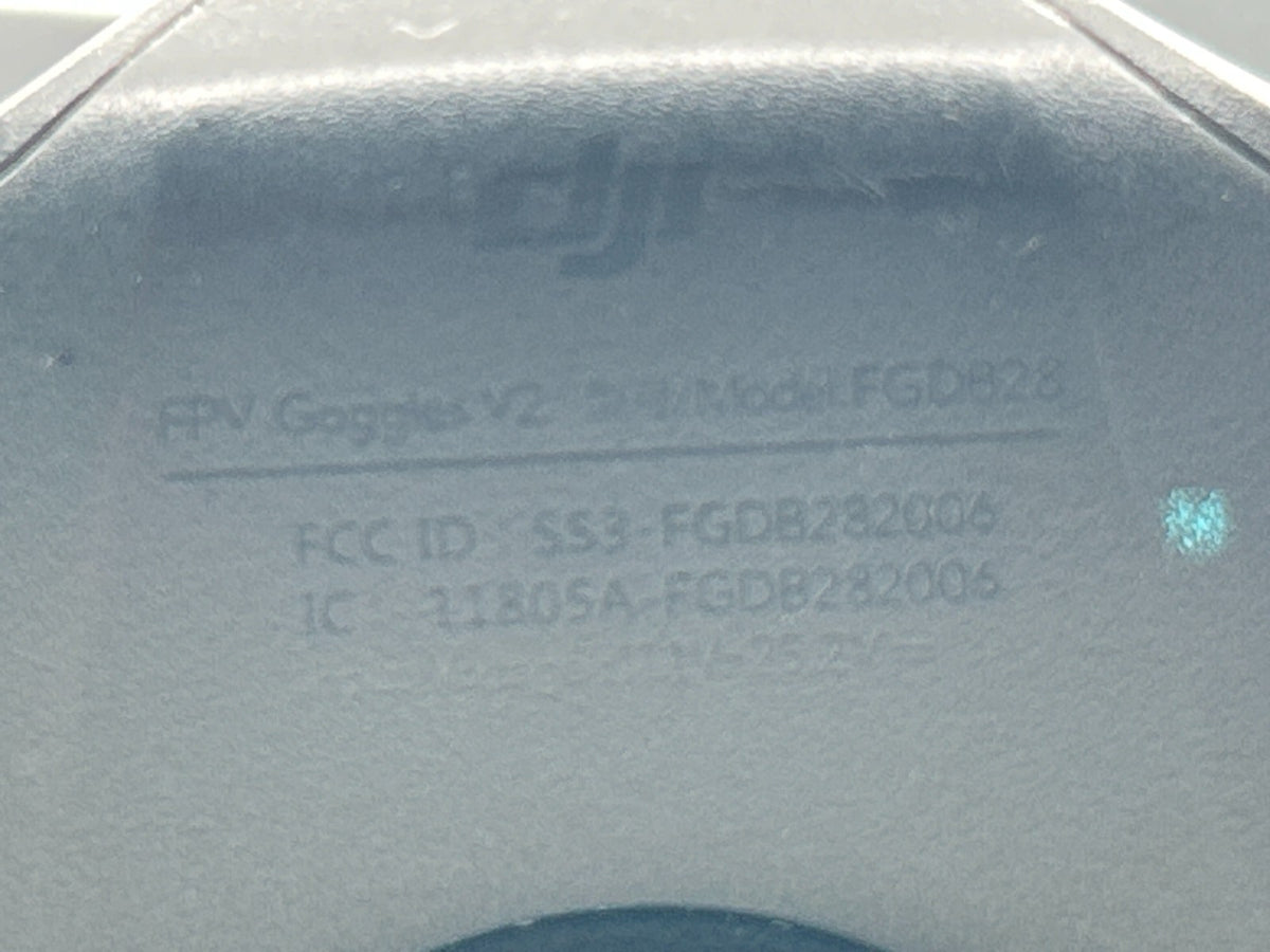 DJI FPV Goggles V2 P/N FGDB28 – Tested Working Functional – Foam Breaking – Used
