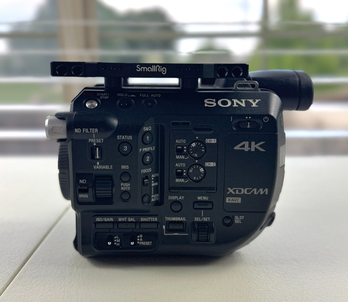 Sony PXW-FS5 4K Super 35 Cinema Camera Body Only w/ Rail System