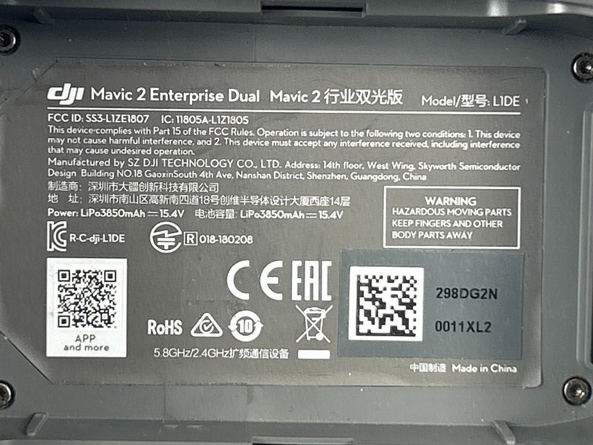 DJI Mavic 2 Enterprise Dual Thermal Drone Complete Set 3 Batteries Case Remote