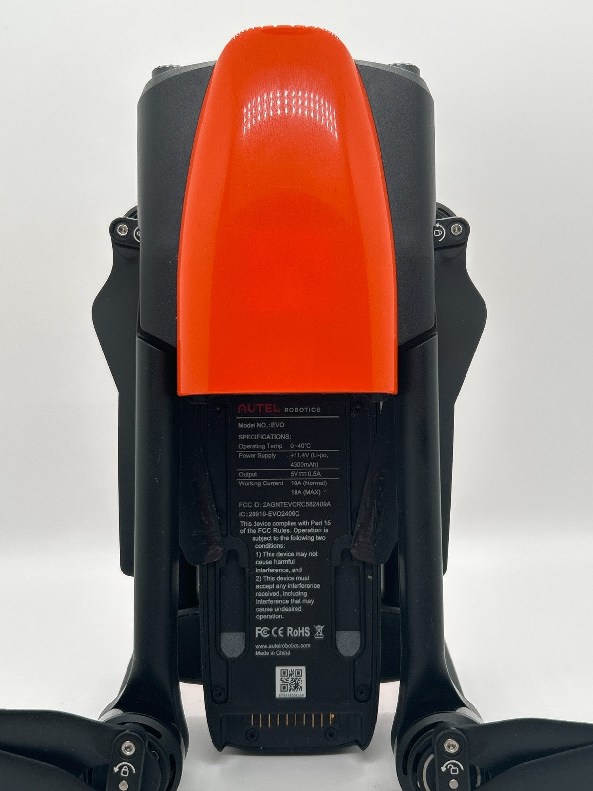 Autel EVO Drone Black/Orange – Drone Only – Won’t Pair – For Parts