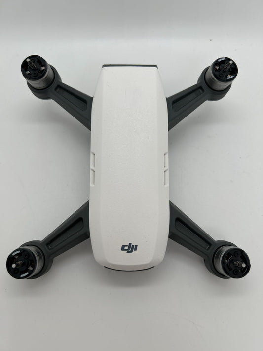 DJI Spark Drone White – Tested & Working Gimbal Camera – Scratched