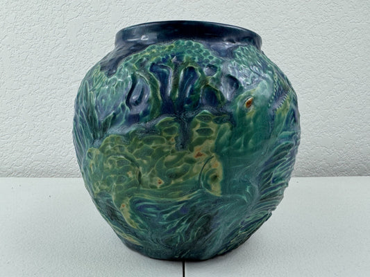 Martin Cushman Florida Studio Pottery Alligator Vase – Vintage Signed