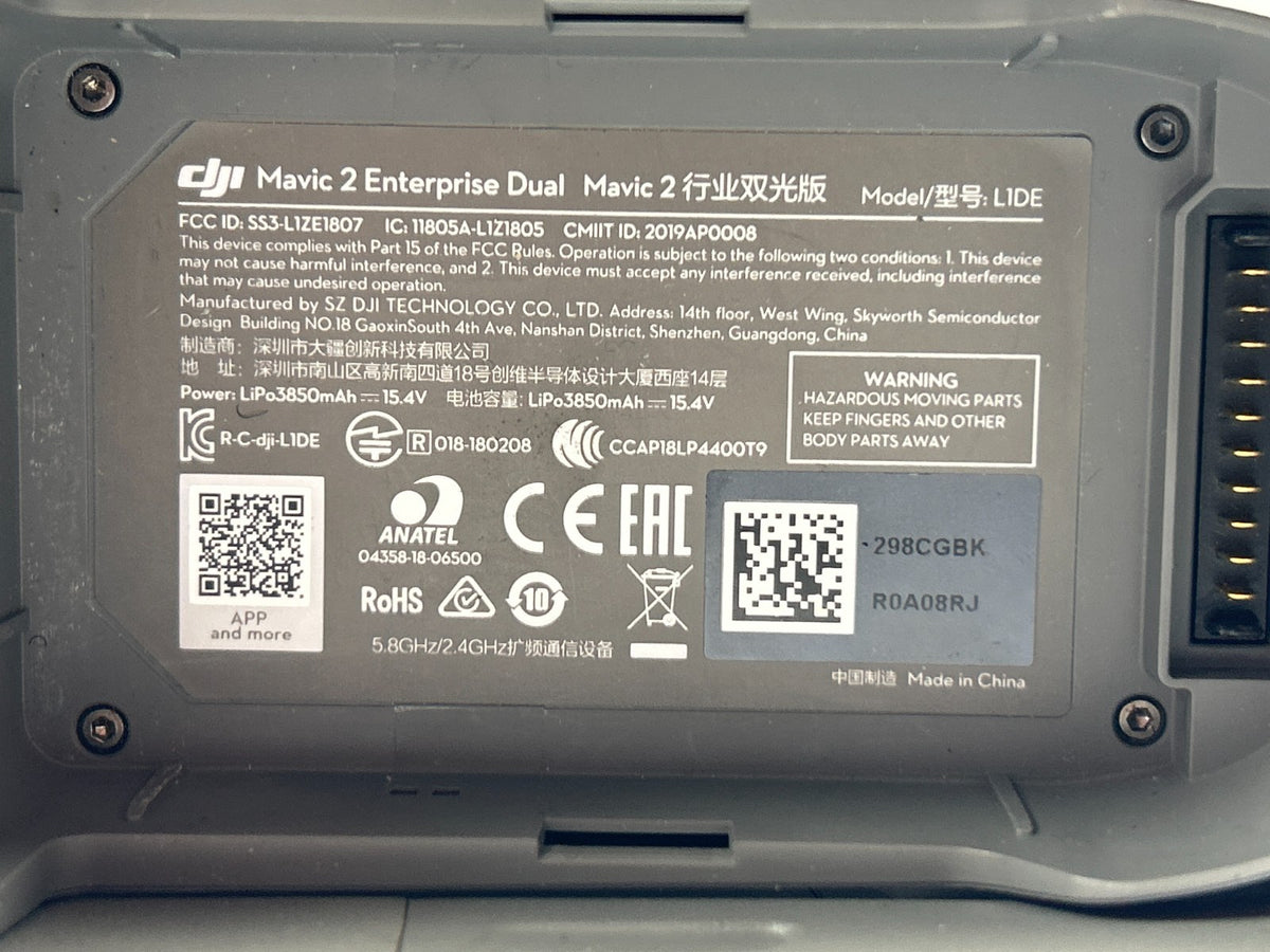 DJI Mavic 2 Enterprise Dual Thermal Drone Combo 3 Batteries, Case, & Remote