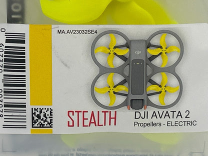 Master Airscrew Stealth Propellers For DJI Avata 2 - Yellow, Pack Of 4