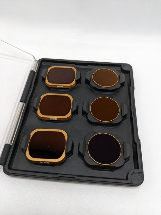 PolarPro 6x ND Filter Set for DJI Mavic 2 Pro Drone ND4 ND8 ND16 ND4/PL ND8/PL