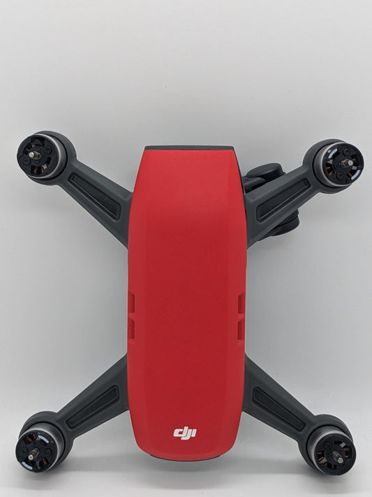 DJI Spark Replacement Drone Red - Broken Camera, Loose Top Shell