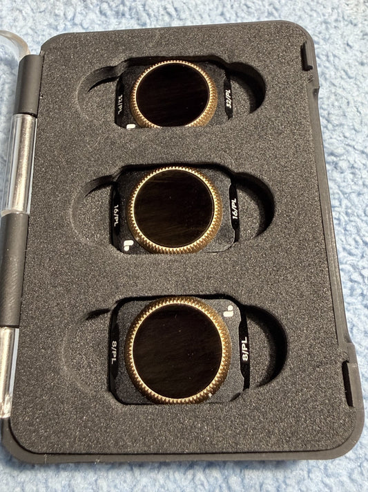 PolarPro ND/PL Filter Set for DJI Mavic Air 2  (8/16/32) Polarized w/ Case