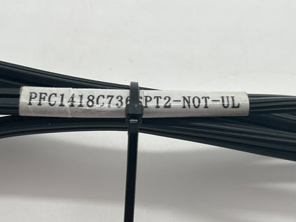 C14 to C7 AC Power Cord 6ft 18AWG 2.5A 250V Black IEC 60320