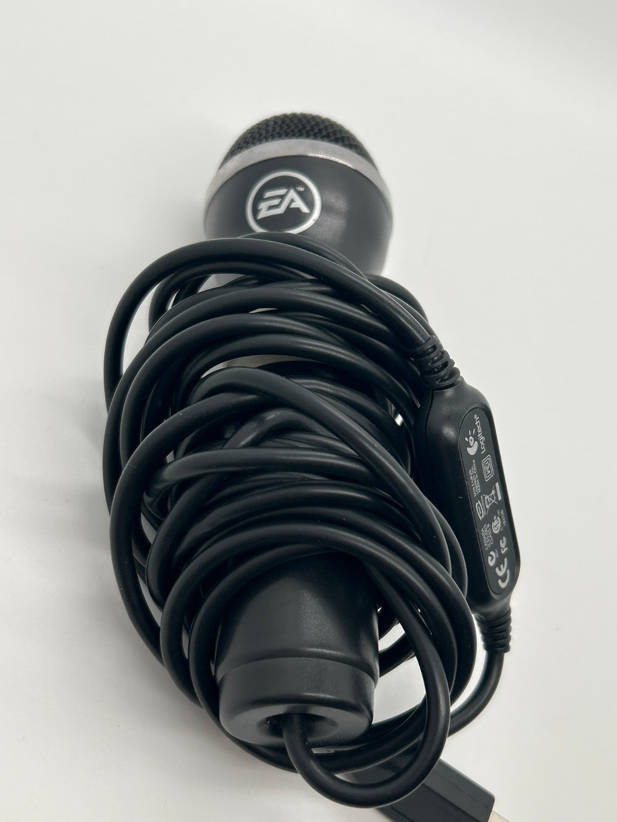 EA Wired USB Microphone E-UR20 for Xbox 360 PS3 PS2 Wii Karaoke Mic