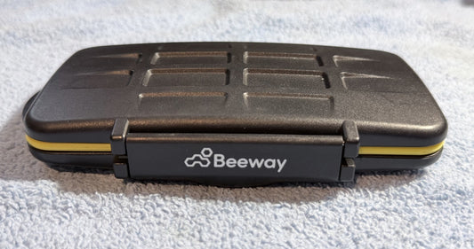 Beeway Black Memory Card Waterproof Case w/ 6 SD & 6 Micro SD Cards