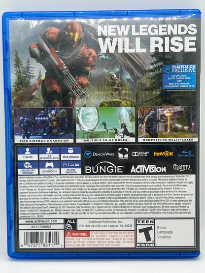 Destiny 2 PS4 Game Disc with Case Bungie Activision PlayStation 4 Shooter