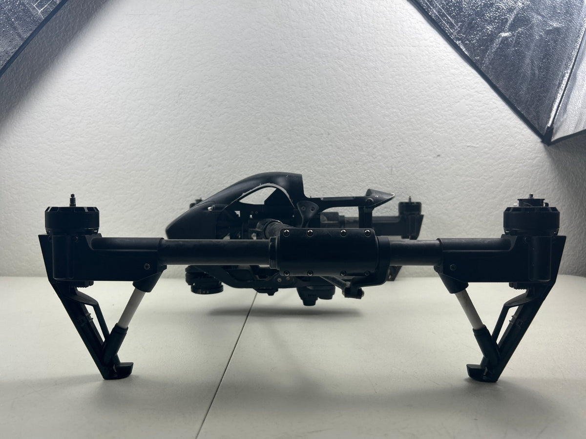 DJI Inspire 1 T600 Drone Only – Tested Working – Spray Painted Black – Damaged