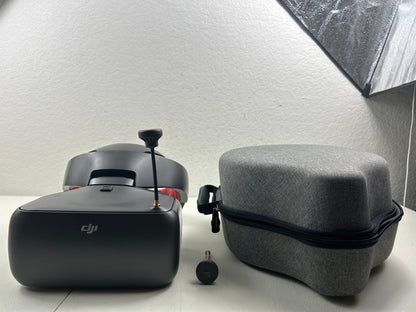 DJI Goggles RE Racing Edition Goggles - G1P w/  Carry Case & 2 Antennas - Used
