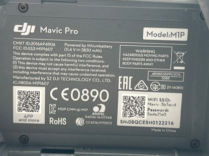 DJI Mavic Pro Drone Working Condition - Flies Great, Minor Arm Chips