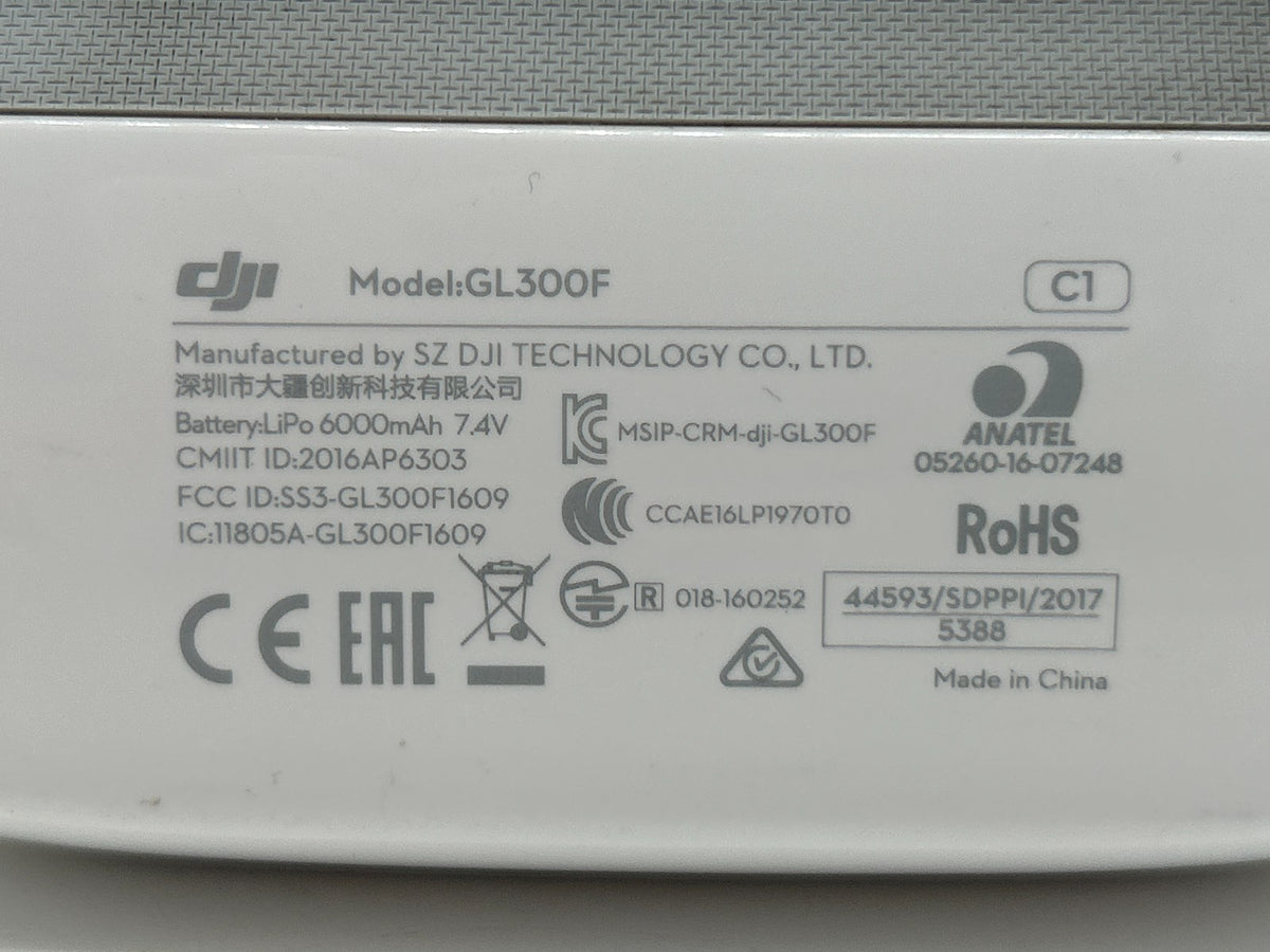 DJI Phantom 4 Pro Advanced - GL300F Remote Controller -  Broken Button For Parts