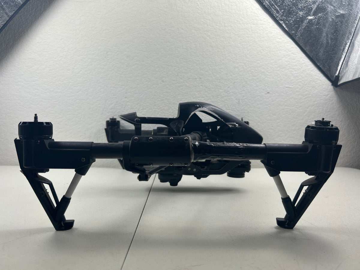 DJI Inspire 1 T600 Drone Only – Tested Working – Spray Painted Black – Damaged
