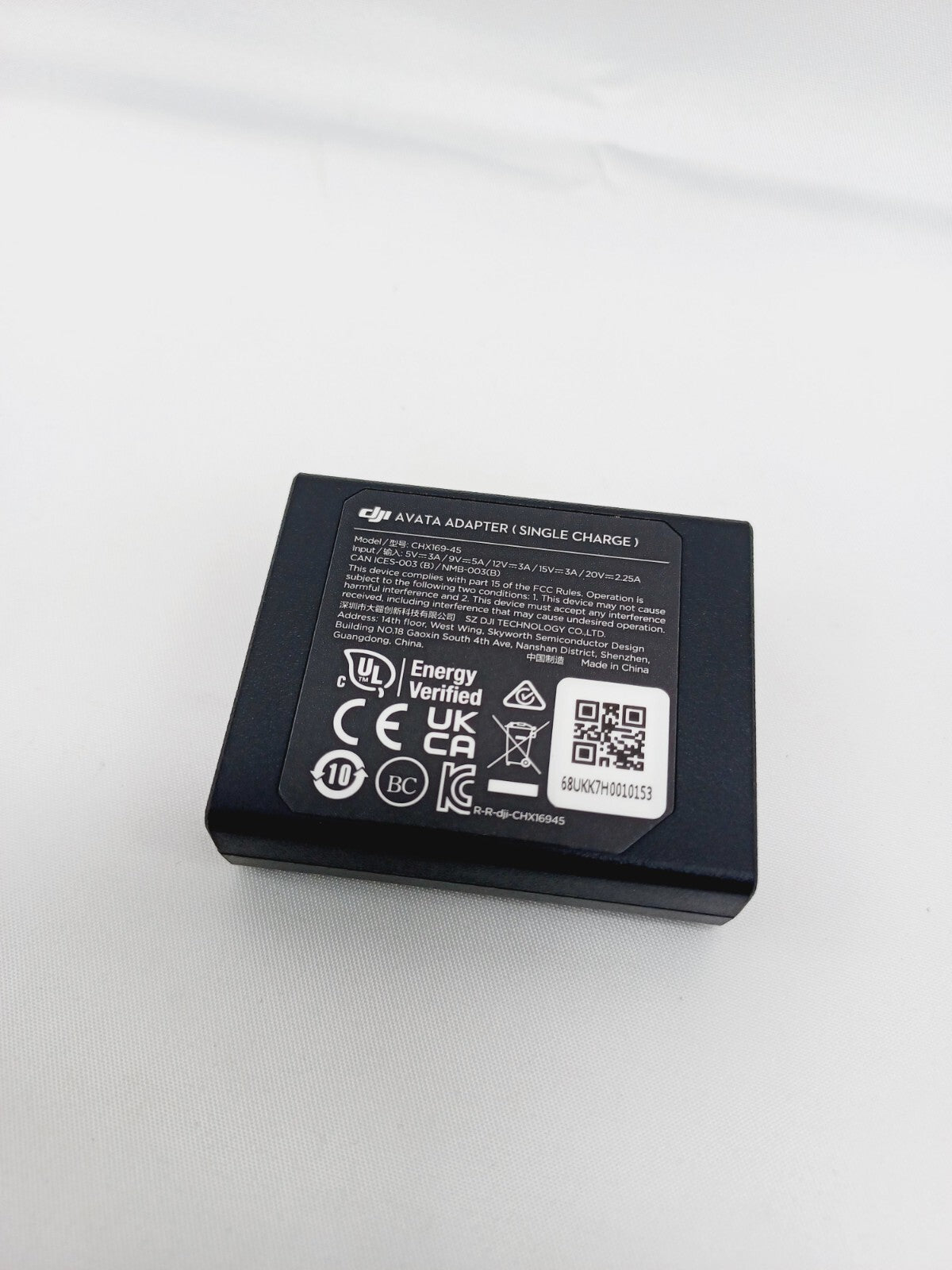 Genuine DJI Avata 45W Power Adapter Charger(Single Charge) - CHX169-45