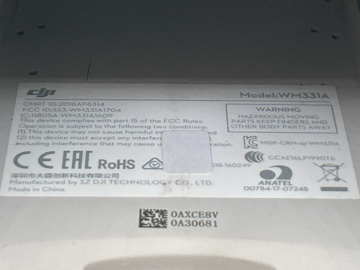 DJI Phantom 4 Pro WM331A 4K Drone Body Only – Cracked Rear Right Leg – No Camera